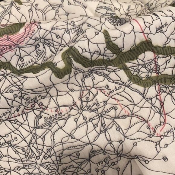 Burks Bay  leather brown coat has a patch on the left side. - Picture 8 of 8